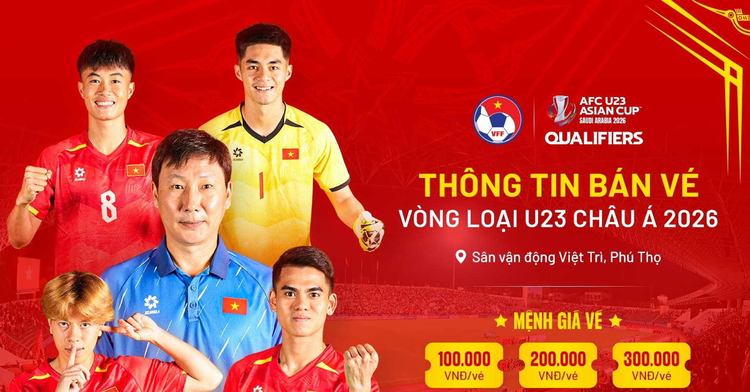 Vé xem U23 Việt Nam đá vòng loại châu Á cao nhất 300 nghìn đồng ve xem u23 viet nam da vong loai chau a cao nhat 300 nghin dong 795.jpg