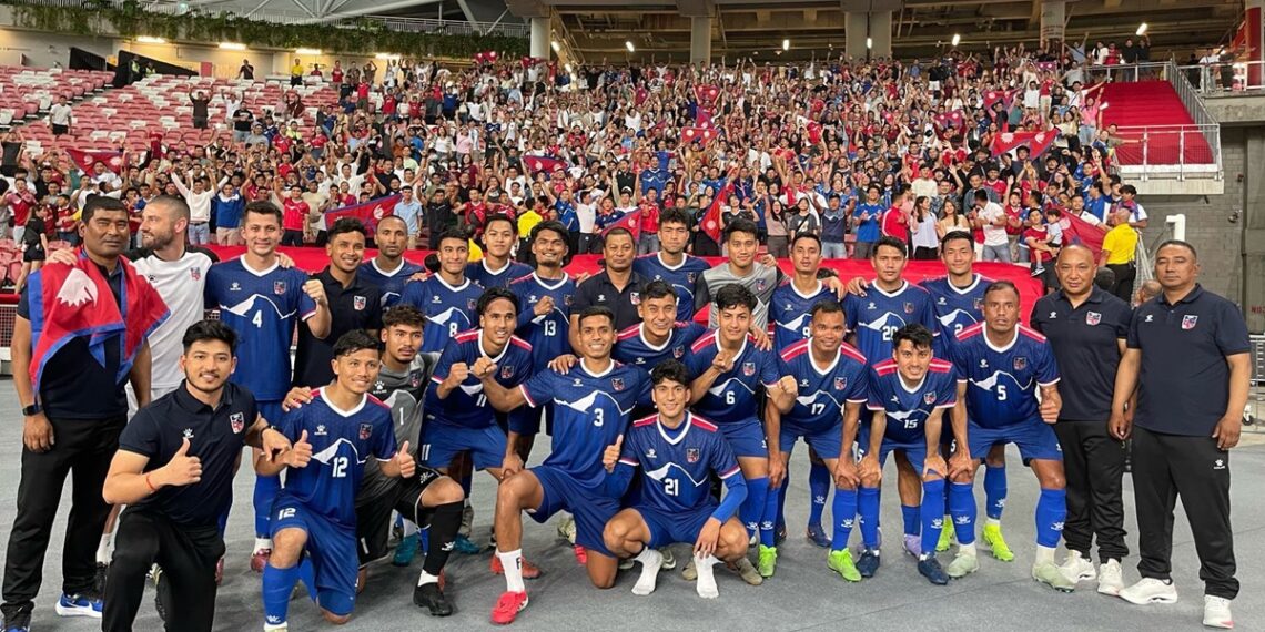 Vì sao ĐT Nepal chỉ tập 1 buổi trước khi gặp ĐT Việt Nam? vong loai asian cup 2027 cac doi thu cua doi tuyen viet nam co gi.jpg
