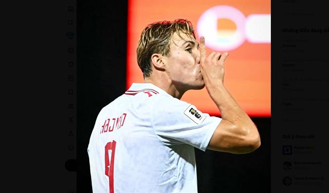 Rasmus Hojlund tiếp tục ghi bàn trong màu áo Đan Mạch 1 1010053040.png
