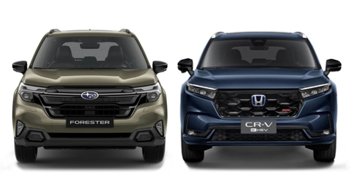 So sánh Subaru Forester thế hệ mới và Honda CR-V: Chọn SUV hybrid Nhật nào? forester e boxer and cr v hybrid 2 jpg.12979.jpeg