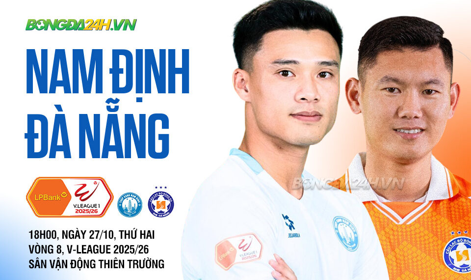 Nhận định Nam Định vs SHB Đà Nẵng (18h00 ngày 27/10): Thay tướng chờ đổi vận tructiep namdinh danang 2510091809.jpg