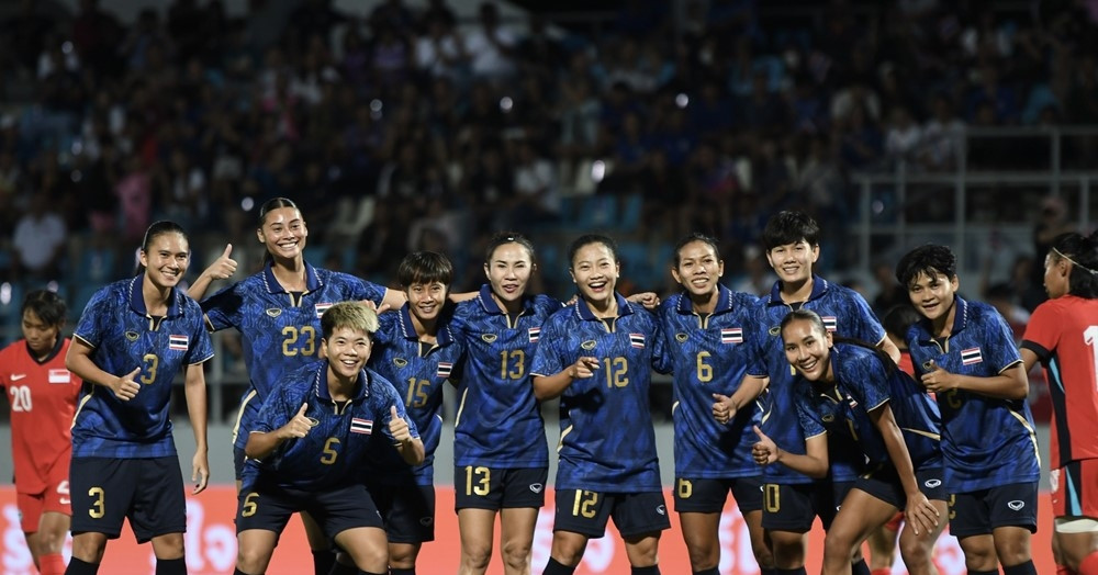 Nữ Thái Lan hạ Singapore, vào bán kết SEA Games 33 nu thai lan ha singapore vao ban ket sea games 33 4265.jpg