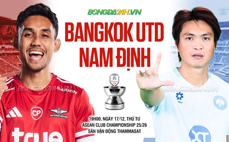 Nhận định Bangkok Utd vs Nam Định (19h00 ngày 17/12): Quyết thắng vì ngôi đầu bảng tructiep bangkok utd namdinh 1612233327.jpg