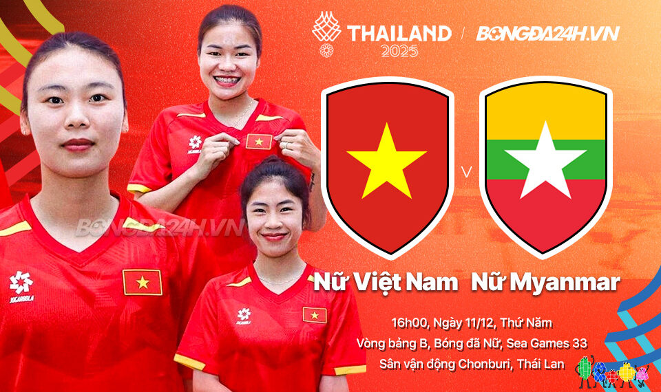 Nhận định nữ Việt Nam vs nữ Myanmar, 16h00 ngày 11/12: Cuộc đối đầu sinh tử tructiep nu vietnam numyanmar 1112092746.jpg