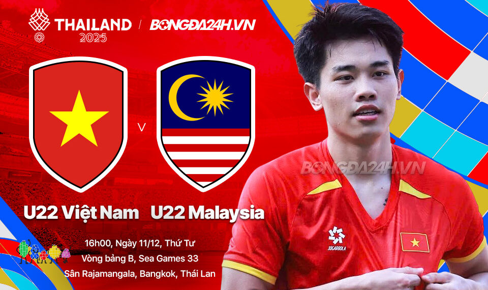 Nhận định U22 Việt Nam vs U22 Malaysia, 16h00 ngày 11/12: Thắng để khẳng định tructiep u22vietnam u22malaysia 0812114009.jpg