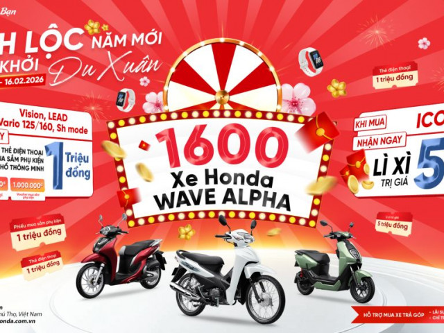 Honda triển khai chương trình khuyến mại tặng 1.600 xe Wave Alpha cho khách hàng xehay honda uu dai 011225 1.jpg