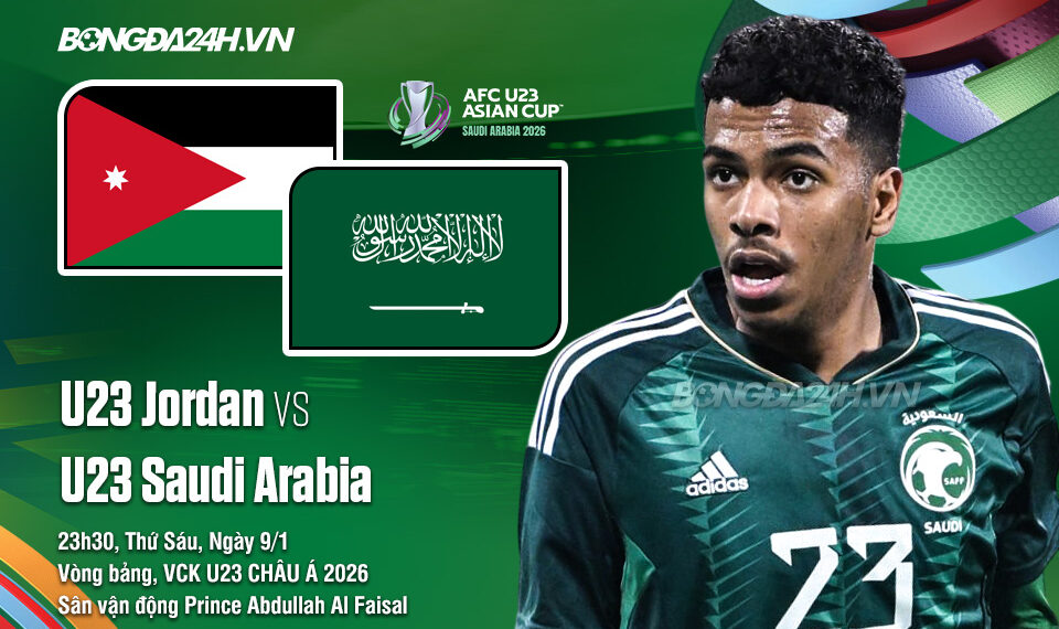 Nhận định U23 Saudi Arabia vs U23 Jordan (23h30 ngày 9/1): Thư hùng vì vé tứ kết tructiep u23saudi u23jordan 0801175306.jpg