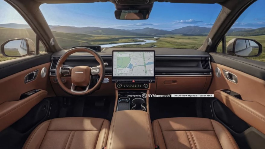 Đây có thể là nội thất của Hyundai Tucson đời mới: Không gian số hóa với màn hình 17 inch cỡ khủng hyundai tucson interior 1 jpg.16962.jpeg