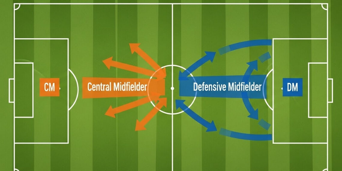 Sự khác biệt giữa vị trí DM và CM trong bóng đá su khac biet giua vi tri dm va cm trong bong da 2112.jpg