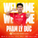 Trung vệ Phạm Lý Đức ra mắt đội bóng mới trung ve pham ly duc ra mat doi bong moi.jpg