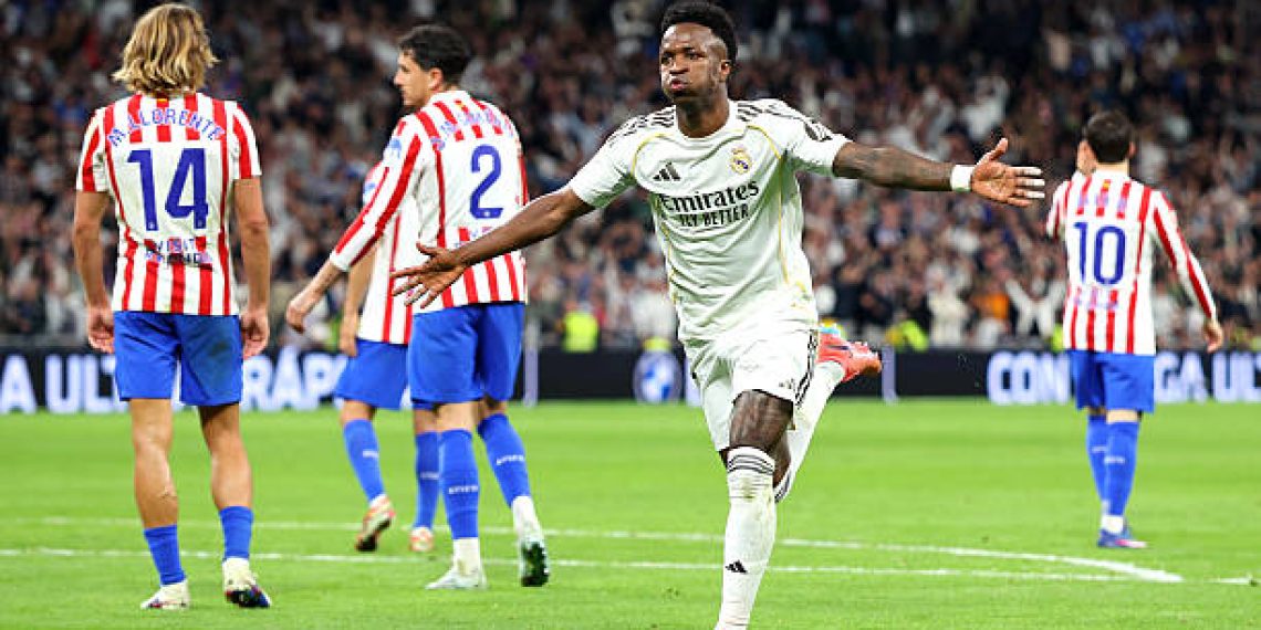 Vinicius lập cú đúp, Real Madrid đánh bại Atletico trong thế thiếu người Vinicius lập cú đúp, Real Madrid đánh bại Atletico trong thế thiếu người