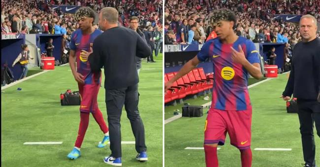 Lamine Yamal có thái độ lạ khi Barca đánh bại Atletico Madrid yamal 0504081749.jpg