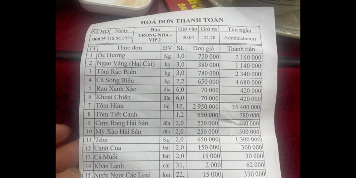Kết quả xác minh vụ hóa đơn bữa ăn hơn 50 triệu đồng gây xôn xao ở Quảng Ninh ket qua xac minh vu hoa don hai san hon 50 trieu dong gay xon xao o quang ninh 2000.jpg