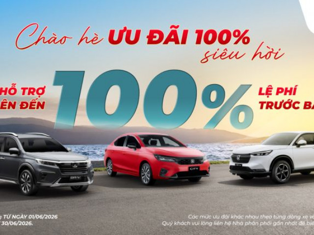 Honda Việt Nam tung ưu đãi lớn: Giảm lệ phí trước bạ cho loạt xe trong tháng 6/2026 xehay honda t6 010626 4.jpg
